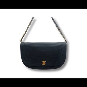 Vintage Chanel C half Moon Flap